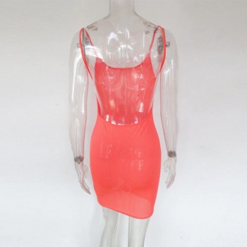 Beyprern Sexy Open Back Solid Bodycon Dress Summer Backless Straps Mini Dress 2021 New Midnight Clubwear Casual Kint Dresses